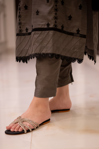 3 Piece cotton embroidered dress - KG-16