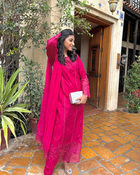 3 Piece Cotton Embroidered Dress - Ruby Grace