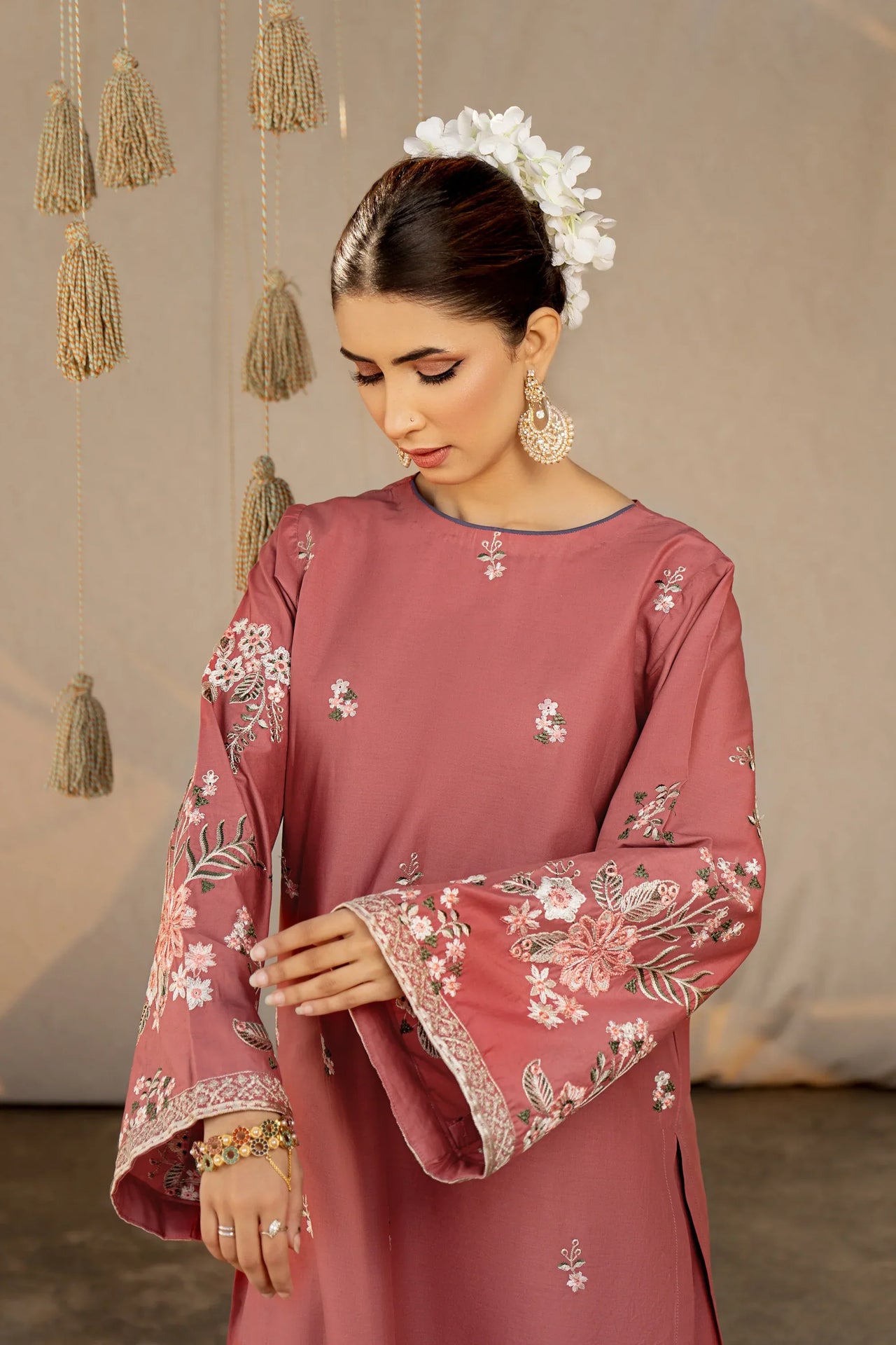 2 Piece Stitched Lawn Embroidered Dress - LP-51