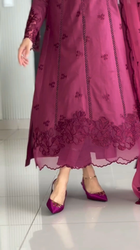 3 Piece Cotton Embroidered Dress - Ruby Grace